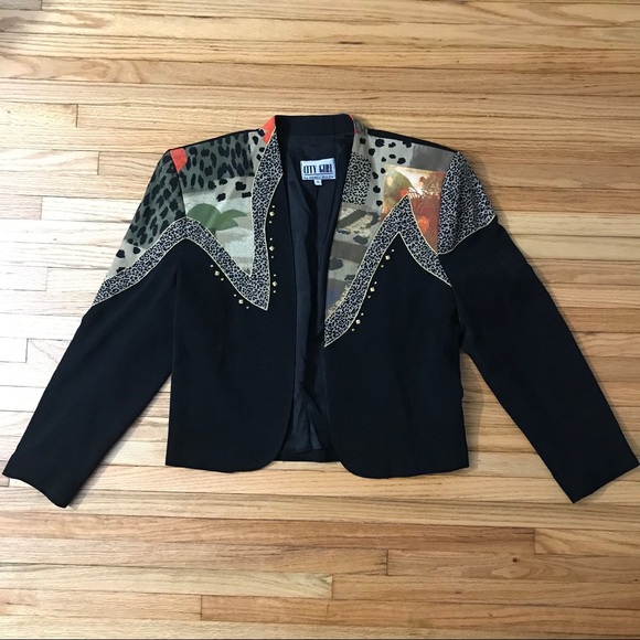 Vintage 1980s City Girl Blazer - Picture 1 of 12